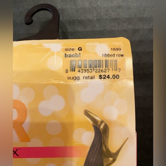 Star Power By Spanx 3 Pair Enter-Stage Patterned Ribbed Row Shaping Tights Sz G - Picture 3 of 5